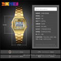 SKMEI 1415 Luxury Women Watch Thin Strap Watches Casual Gold Wristwatch 30 Meter Waterproof Ladies Watch